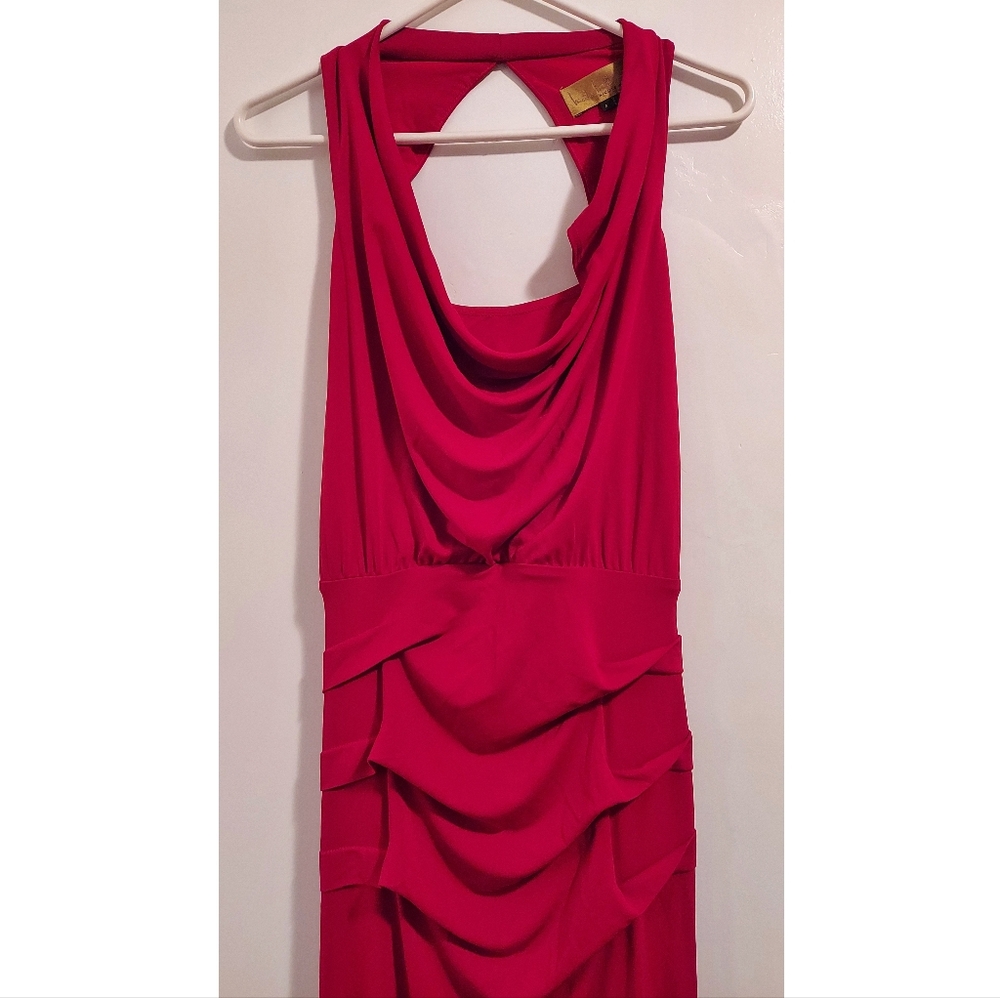 Ruched Sexy Open Back Formal Dress